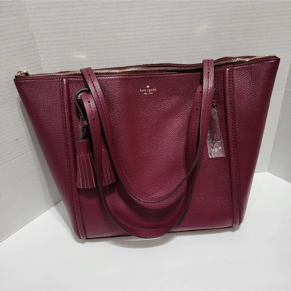KATE Spade‎ Orchard Street Maya Tote purse bag in blackberry new!!!